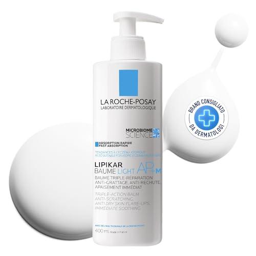 La Roche-Posay Lipikar Baume AP+M Light, Trattamento Corpo Delicato, Adatto a Pelle Atopica, Riparatore, Risultato Ultra-Idratante, Formula con Burro di Karité, Niacinamide, 400ml
