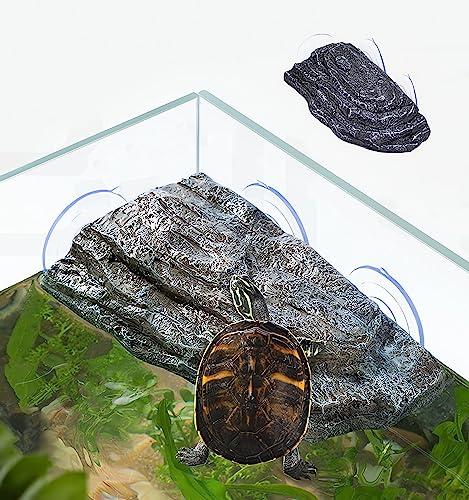 YZHZOM Piattaforma per tartarughe con ventose, terrazza galleggiante per rane, terrapins e tartarughe