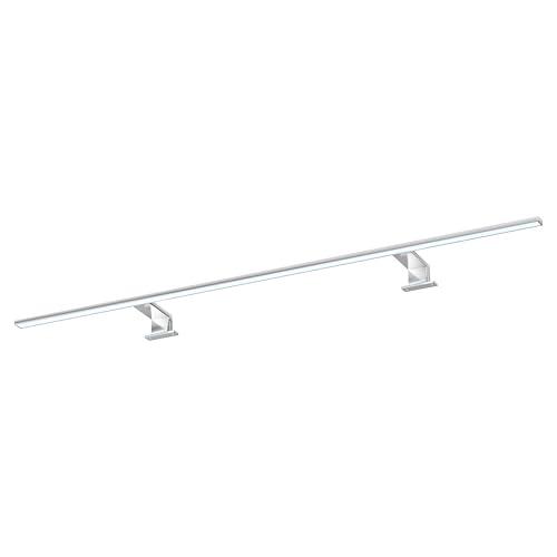 kalb | Spectraline LED luce da bagno 120cm IP44 luce a specchio 18W adatta per ambienti umidi 230V collegabile direttamente Montaggio 3 in 1 (Cromo - Bianco caldo)