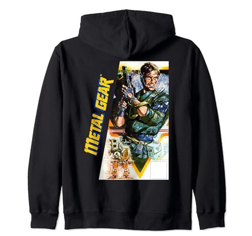 Metal Gear Box Art Tactical Spionage Retro Gamer Felpa con Cappuccio