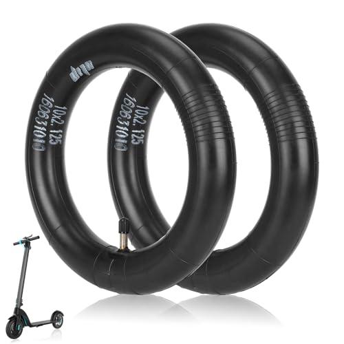 HPGAAVD Camera d'Aria da 10 x 2,125 per Monopattino Elettrico，10 Pollici Doppio Spessore Camera d'Aria per Ninebot F Series/Xiaomi4, 10 pollici Scooter Elettrico Anteriore/Posteriore Ruota di Ricambio