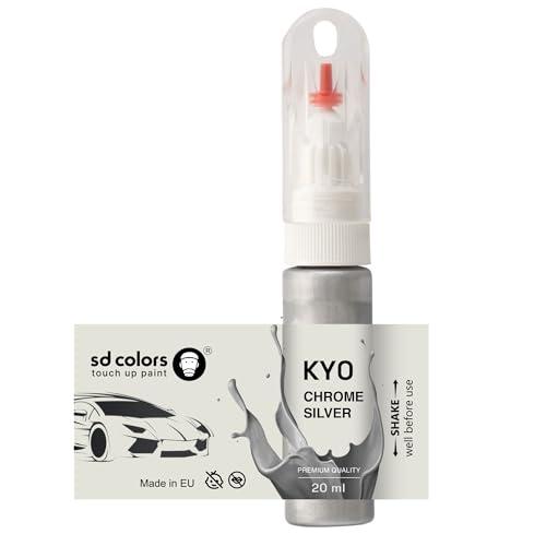 SD COLORS KY0 - Pennello per ritocchi in argento cromato, 20 ML, per riparazione graffi (solo vernice)