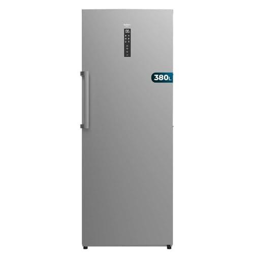Cecotec Congelatore Verticale di 380L Bolero CoolMarket UF 380 inox D. 1950W, Motore Inverter Plus, Basso Consumo, Total No Frost, Display porta, Convertibile a frigorifero, Multi Airflow