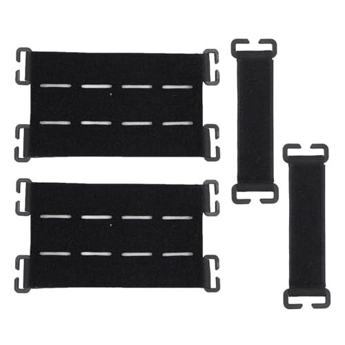 Jilskl 4 Pezzi Toppe Molle, Pannello Toppe Tattiche, Attacco Tattico Patch, Porta Patch Molle, Accessori Per Zaino Tatticoc, on Gancio, Per Zaini da Esterno, Giubbotti Tattici di Protezione (Nero)