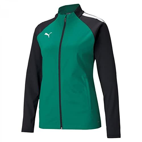 Puma 4063699453362 teamLIGA Training Jacket W Maglione, L, Pepper Green/Puma Black