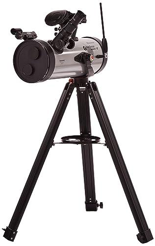 Celestron 22453 Telescopio riflettore newtoniano StarSense Explore LT127AZ abilitato per smartphone due oculari, lente di Barlow 2x, dock per telefono e treppiede regolabile in altezza, Argento