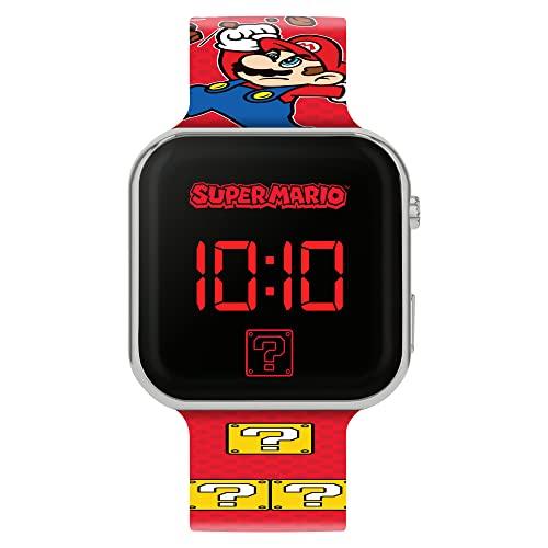 Super Mario Orologio Digitale al Quarzo Ragazzo con Cinturino in Plastica GSM4107