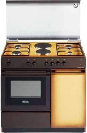 Cucina a gas con forno elettrico, N° 4 Fuochi + 2 Piastre, 86x50 cm, colore Coppertone SEK 8542 N ED