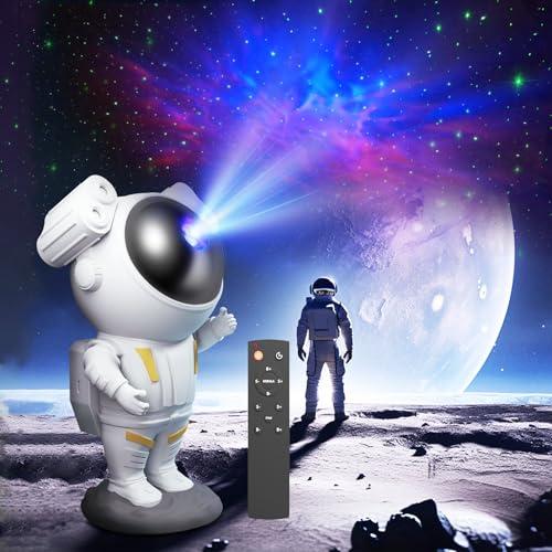 WIEDALK Proiezione di Cielo a LED Stellato Astronaut Proiettore Galaxy Nightlight