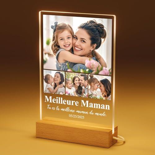 Bemaystar Lampada Personalizzata con Foto - Foto Personalizzata Idea Regalo San Valentino per Lui Lei, Regali San Valentino Mamma Papà Compleanno Amica