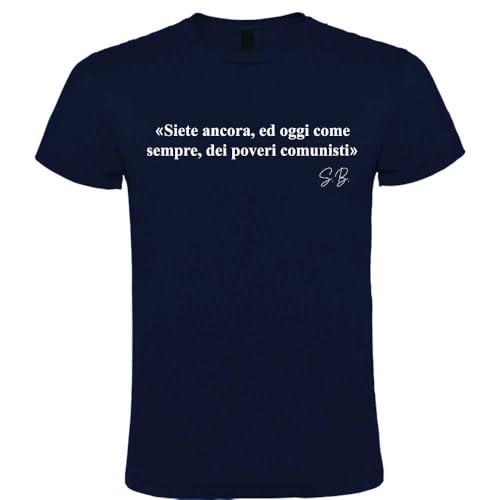 T-shirt in cotone con frase 