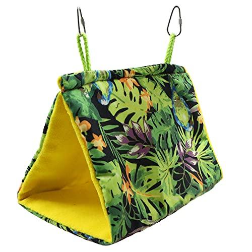 Amaca per Uccelli Pet Gabbia Morbida - in piedi amaca triangolo Bird Pappagallo Nido Amaca Letto Hamster House Morbida sospesa Giocattolo per pappagallini Eclectus Parrocchetto Cockatiels Lovebird