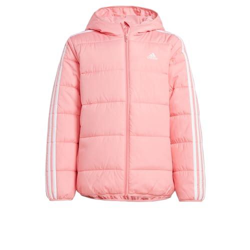 adidas Unisex - Bambini ESSENTIALS 3 STRIPES PADDED JACKET, semi pink spark/white, 15-16 Years