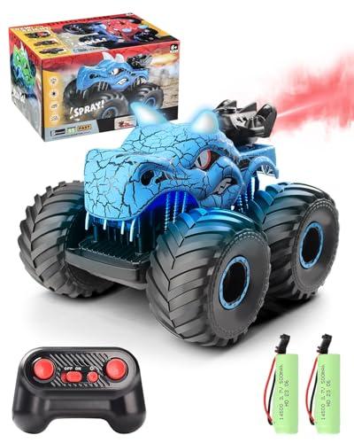 Macchina Telecomandata, Macchina Telecomandata per Bambini Che si illumina, Monster Truck per Bambini 3-7 Anni, Auto RC Giocattolo Interattivo Regalo di Compleanno o Natale