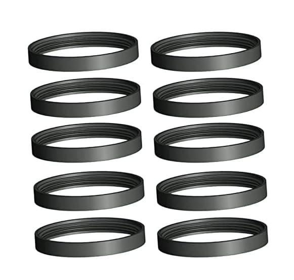 FIGEVIDA 10 PZ. GUARNIZIONI ø 80 mm. SILICONICHE PER TUBO STUFA PELLET MAX 250°C.