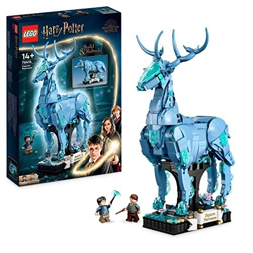 LEGO Harry Potter Expecto Patronum Set 2 in 1 con Figure Animali del Cervo e del Lupo, Accessorio per Decorazione Camera da Letto, Idee Regali Magici per Adolescenti, Uomo, Donna, Lui o Lei 76414
