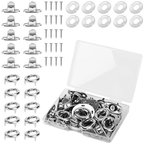 Pqahffowr 10 Set di fissaggi a bloccaggio rotante di qualità marina, pulsante girevole, occhiello per tela, barche, barche a vela, , pullover di fissaggio