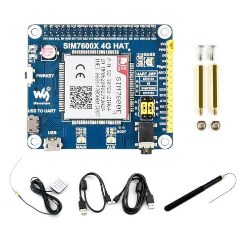 LUCKFOX 4G HAT for Raspberry Pi, Based on SIM7600E-H, Enabling LTE Cat-4 4G/3G/2G Communication & GNSS Positioning, Compatible With Raspberry Pi Series Boards/Jetson Nano