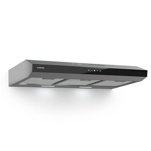Klarstein Cappa Aspirante a Incasso, Cappa Cucina con Filtro, Cappa Aspirante Cucina in Alluminio, Cappa da Parete con Flusso d'Aria 175m³/h, Illuminazione LED, Timer, Cappa Aspirante Filtrante
