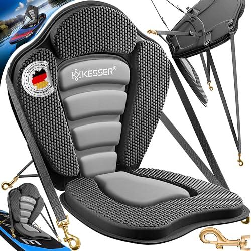 KESSER® Sedile per Kayak per Tavola SUP Stand Up Paddle Sedile per Tavola da surf Tavole per paddle SUP Paddling Sedile Imbottito 32x38cm, Schienale 51x45cm Montaggio facile e veloce