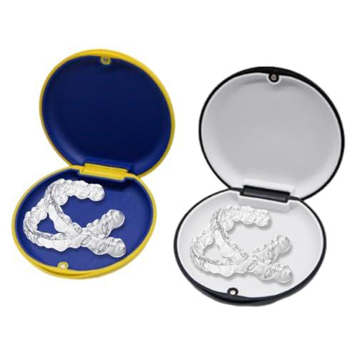 2 Pezzi Porta Bite Dentale Portatile, Porta Apparecchio Denti, Custodia per Retainer, per Paradenti, Dentiere, Protettori Dentali