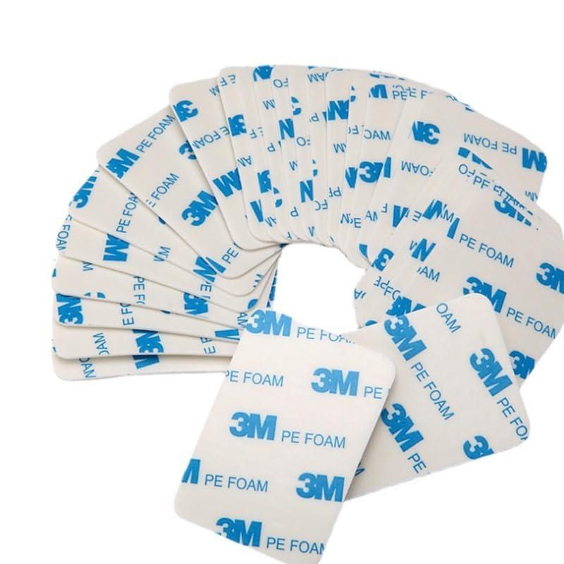 Dpm tapes – 1600T Sticker Biadesivi per interni ed esterni, impermeabile, Montaggio per oggetti, in Schiuma PE, fissaggio oggetti, quadri, applicazioni permanenti - 25 mm x 50 mm (40 pezzi)