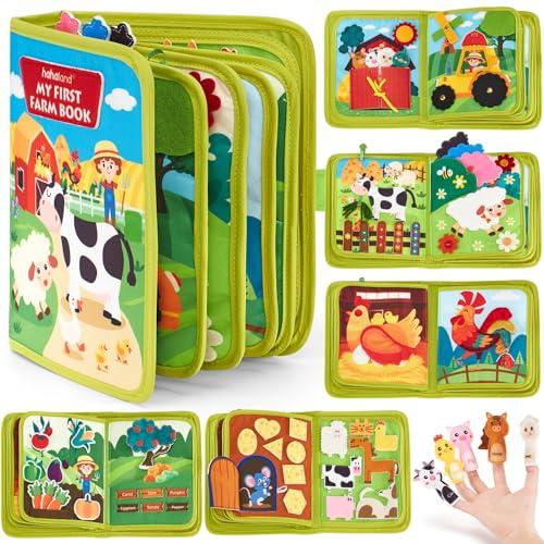 hahaland Busy Board Montessori Libro Interattivo 1 Anno, Quiet Book Sensoriale Educativo