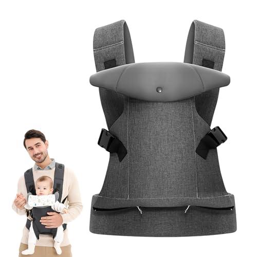 Marsupio Neonato 0-36 Mesi, Marsupio per Neonati Ergonomico Porta Bebè Portaneonati Baby Carrier Fascia per Neonati Traspirante Fino a 30kg