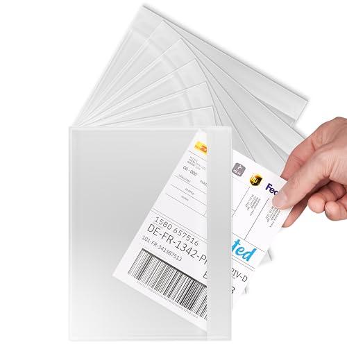 RAGO® Set da 100 pezzi Busta Porta Documenti Autoadesiva C5 Per A5 – Confezione Da 100 I Busta Trasparente A5 Per Documenti I Buste Adesive Per Spedizioni C5 I Per Pacchi Vinted, Buste Portadocumenti