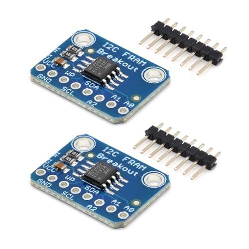 Hailege 2 pezzi MB85RC256V memoria IC I2C 32KB Strumenti di sviluppo Scheda di breakout non volatile per dispositivi sensore IoT