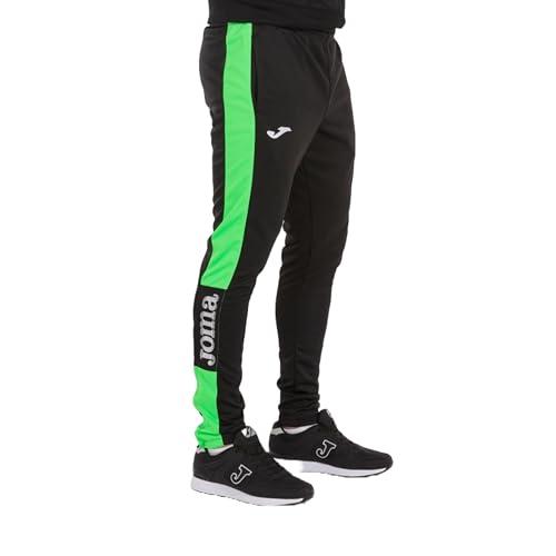 Joma Championship IV, Pantaloni Uomo, Nero/Verde/Fluorescente, M