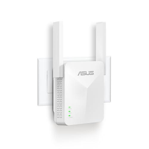 ASUS RP-AX50, Amplificatore di Segnale WiFi 6 (802.11ax) Doppia Banda AX1500, Compatibile con qualsiasi Router WiFi, Facile Installazione, Bianco