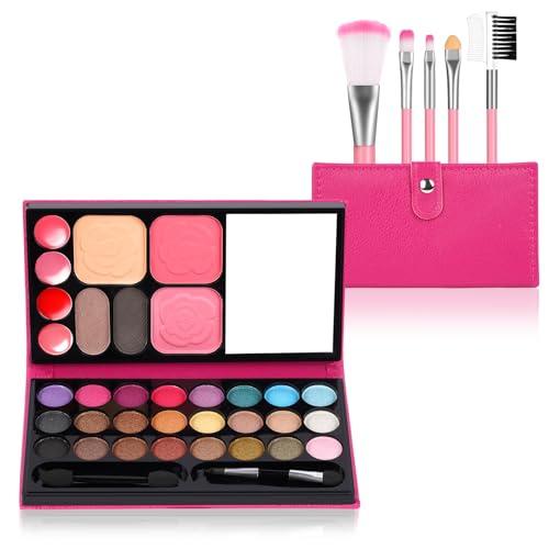 Aomig Set di Trucchi per Bambina - 6 Ombretti per Ragazze Età 3-8 - Scatola Regalo per Halloween, Carnevale, Natale