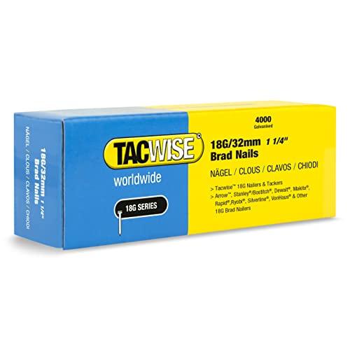 Tacwise 1712 Chiodi Brad Galvanizzati Tipo 18G / 32 mm, Confezione da 4000