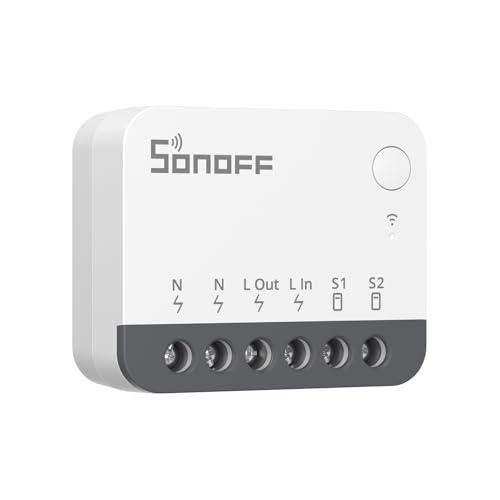 SONOFF ZigBee Mini Smart Switch, interruttore della luce, controllo bidirezionale, compatibile con Alexa, Google Home, ZigBee 3.0 Gateway Hub richiesto, filo neutro richiesto, ZBMINIR2