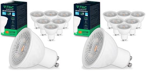 V-TAC 6x Lampadine LED GU10 6W (Equivalenti a 60W)