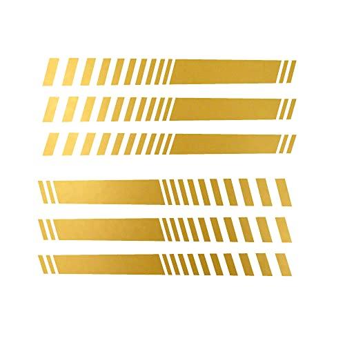 Adesivi per Specchietti Retrovisori Car Stripes Strisce - Confezione da 6 unità con Diverse larghezze per Auto
