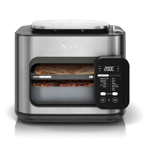 Ninja Combi 12-in-1 Multicooker, Forno e Friggitrice ad Aria, 12 Funzioni di Cottura, Pasti per la Famiglia in 15 Minuti*, Include Teglia, Padella e Guida alle Ricette, Grigio, SFP700EU