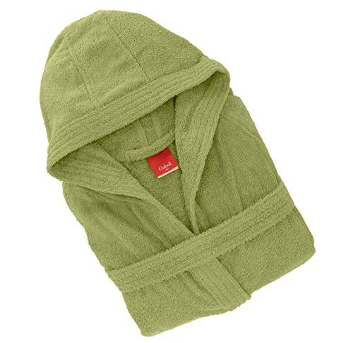 Gabel - Accappatoio adulto unisex in spugna di puro cotone idrofilo, tinta unita, peso spugna 380 gr/mq, ampie tasche, cintura e pratico cappuccio, anche come vestaglia.