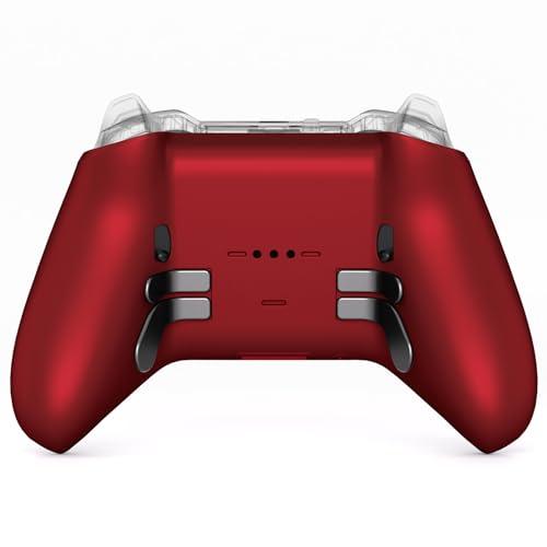 eXtremeRate Cover Posteriore Ricambio per Xbox Elite Series 2 Controller,Custodia Copertura Scocca Trigger Stop per Xbox Elite Series 2 Core Wireless Controller Model 1797-Rosso