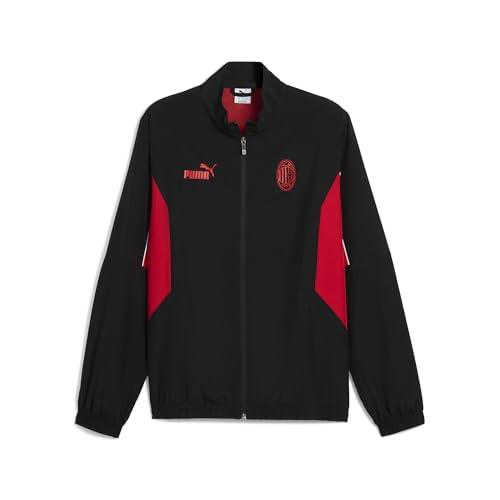 A.C. Milan - Giacca ftblARCHIVE, Adulto, Giacca Sportiva da Calcio e da Allenamento, con Zip, Prodotto Ufficiale, Unisex, Nero, M