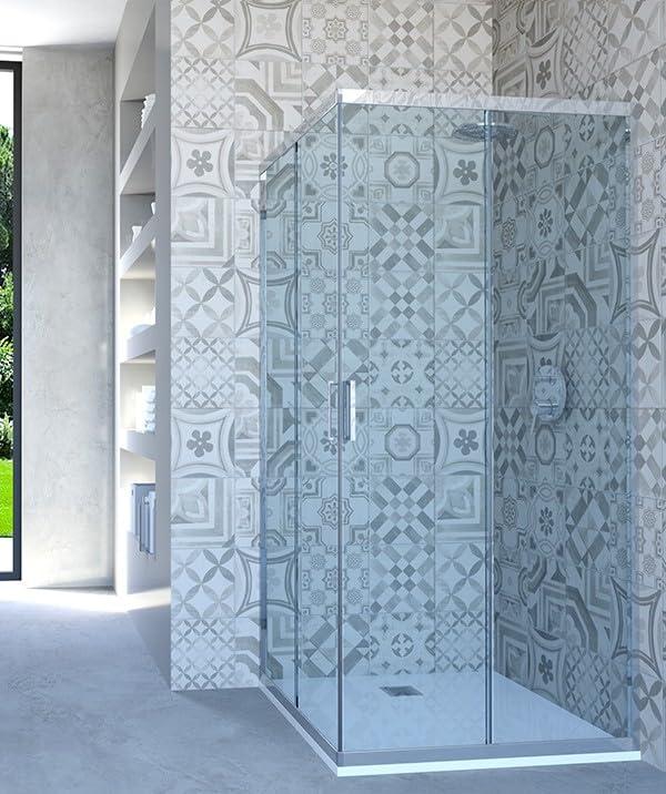 Hydra Box Doccia angolare Porta Scorrevole 67x67 cm Trasparente