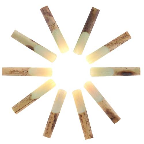 OriGlam - Confezione da 10 ance per clarinetto Bb durezza 2,5, professionali, in bambù