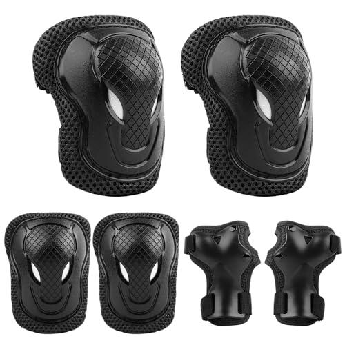 ValueTalks Protezioni Pattini Bambina Protezioni Skateboard Bambino Ginocchiere, Gomitiere Protezioni Set per Pattini a Rotelle, Bici, Pattini in Linea