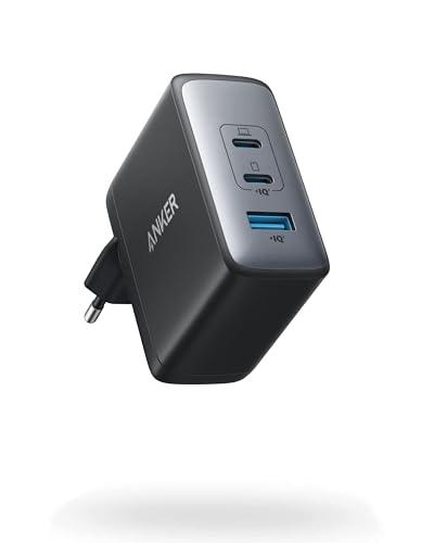Anker Caricatore USB C 736 da 100 W (Nano II 100 W), 3 porte, adatto per MacBook Pro/Air, Google Pixelbook, ThinkPad, Dell XPS, iPad Pro, Galaxy S22/S20, iPhone 17/17 Pro Max/16/15