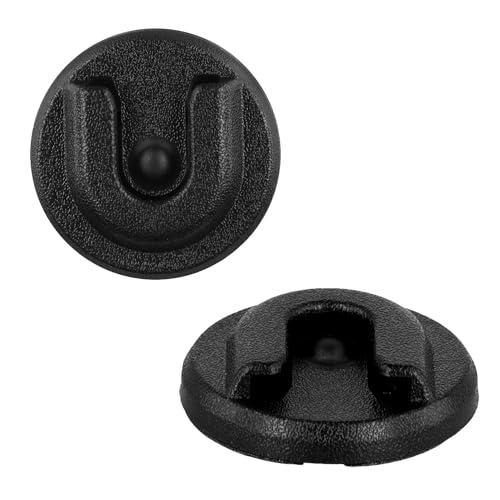 2 Pezzi Supports de Micro pour Autoradio, Rotondo Support Radio Cb con Retro Adesivo Supporto per Supporto per Gancio per Microfono per Radio CB Compatibile con Alinco Anytone Bao-Feng