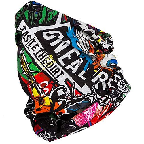 O'NEAL | Fazzoletto da collo sciarpa a tubo | Mountainbike Motocross Motorcycle | Senza orlo, per un migliore comfort, tessuto elastico | Scaldacollo Crank | Unisex | Nero Multi | Taglia unica