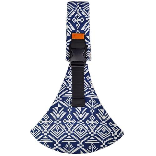 Guyode Marsupio Neonato 6-36 Mesi, Baby Carrier Leggero e Traspirante Tutte le Stagioni, Regolabile Fascia Porta Bebe per Dormire, Fascia Laterale Porta Bambino, Accessori per Neonati (Blu A)