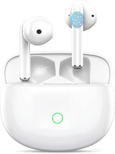 Cuffie Bluetooth,Auricolari Bluetooth 5.3 Cuffie Wireless con ENC Cancellazione Rumore Mic,Cuffie in Ear 48 Ore Stereo HiFi Immersivo,IP7 Impermeabili Touch Control Cuffie Senza Fili per iOS Android