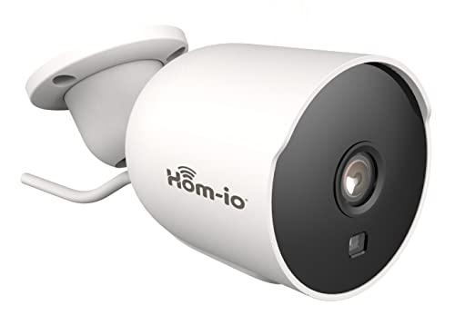 Hom-Io | Telecamera WiFi Esterno e Interno Bidirezionale, Videocamera di Sicurezza con Rilevamento Intelligente del Movimento, Modello OUTDOOR3